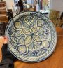 Antique painted majolica plate, Morocco 19th century