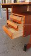 Vintage Italian teak desk with chest of drawers, 1960s