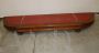 Antique four-door sideboard in walnut with a rounded shape, 19th century