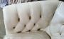 Chesterfield sofa in white leather