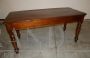 Antique rectangular kitchen table with two drawers