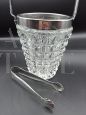 Vintage 60s ice bucket in rostrated crystal