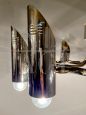 Space Age chandelier in the style of Stilnovo from the 70s