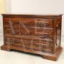 Large antique 17th century Italian chest of drawers in walnut         