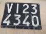 Vintage Vicenza VI23 car license plate