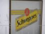 Schweppes tonic water advertising mirror, 1970s