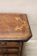 Important baroque chest of drawers in inlaid walnut, Italy 17th century