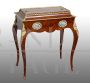 Antique Napoleon III side table with planter compartment and Sèvres porcelain tiles