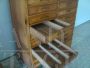 Pair of vintage wooden office drawer units