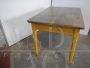 Vintage yellow lacquered kitchen table, 1960s