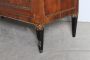 Antique Italian Umbrian sideboard from the Empire era in walnut, 1830