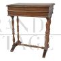 Antique walnut sewing table or dressing table