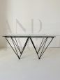 Alanda style industrial design coffee table, 1970s