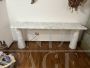 Carrara marble console by Angelo Mangiarotti for Skipper