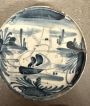 Antique 17th century Italian Savona ceramic plate