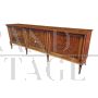 Large Art Deco six-door sideboard in walnut and briar, 1930s