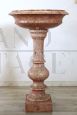 Antique stone column stoup from the early 1900s          