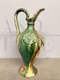 Early 20th century majolica jug, popular, painted in southern Italy      