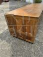 Haberdashery counter cabinet with drawers in solid oak