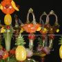 Sumptuous chandelier with triumph of fruit in Murano glass, 16 lights