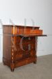 Small antique Tuscan carved dresser with drop-down drawer