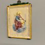 Antique 19th century Emilian devotional plaque with Virgin and Jesus