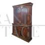 Victorian display bookcase or cupboard in walnut