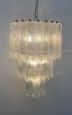 Chandelier with cascading Murano glass tubes attributed to Venini