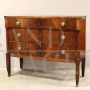 Antique 18th century Directoire chest of drawers in walnut