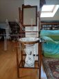 Vintage wash stand from the early 1900s with ceramic basin and jug  