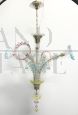 Rezzonico chandelier attr. Seguso in Murano glass with 4 lights