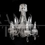 Murano glass chandelier with crystal drops from the early 1900s