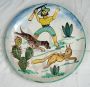 Group of four Vietri ceramic plates signed C.A.S.