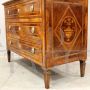 Louis XVI chest of drawers in inlaid walnut, Italy 18th century