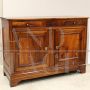 Antique Louis Philippe sideboard with two doors in walnut, 19th century