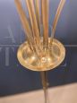 Vintage brass floor lamp with 9 lights, Italy 1950s