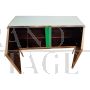 Sideboard with 2 doors in multicolored glass