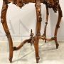 Antique Louis Philippe console table in richly carved walnut