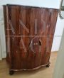 Art deco secretaire dresser in walnut briar with internal drawers          