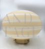 1970s VeArt ceiling or wall light in beige striped Murano glass