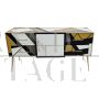 Four-color Murano glass sideboard with door and drawers   