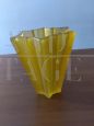 Art Deco vase attributed to Pierre d' Avesn for Daum in yellow glass