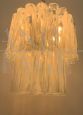 Chandelier with Murano glass tubes attributed to Vistosi