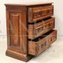 Antique Italian chest of drawers from the 17th century in walnut