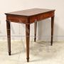 Antique Empire desk, side table or console in walnut and cherry, 19th century Italy