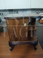 Pair of mirrored art deco bedside tables