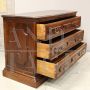 Large antique 17th century Italian chest of drawers in walnut