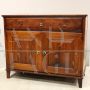 Antique Directoire sideboard in walnut with doors and drawer, Italy 18th century                       
                            