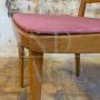 Set of 4 vintage Scandinavian style chairs in old pink velvet