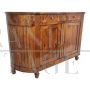 Antique Venetian sideboard from the late 18th century in cherry wood with rounded sides